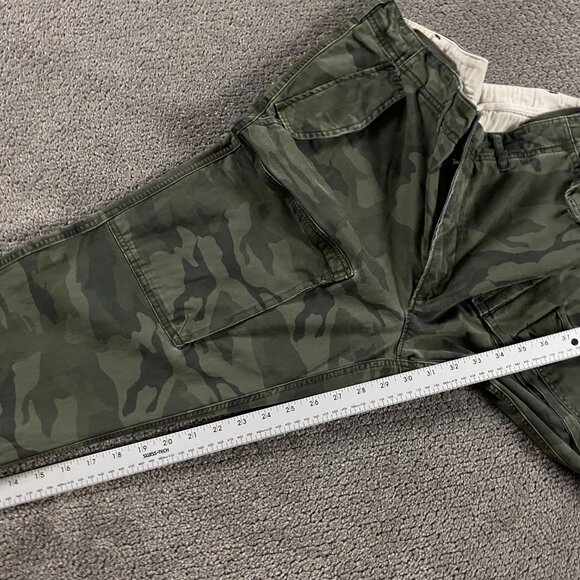 Abercrombie & Fitch Camo Cargo Pants Men's 36 x 32 Rustin Athletic Slim Military - Picture 13 of 14
